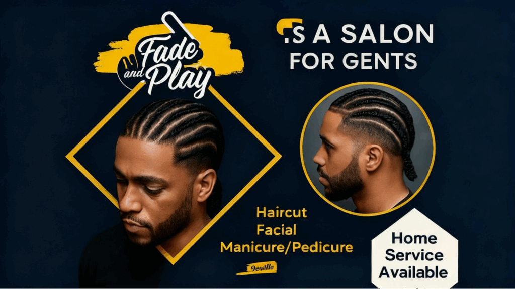 Fade Play Barbershop Dubai Ad